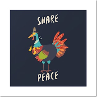 Share Peace Thanksgiving turkey gift 2020 Posters and Art